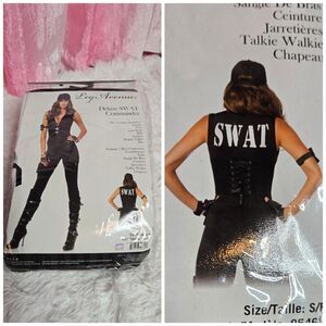 Leg Avenue Deluxe SWAT Commander Black Halloween Costume Size Small